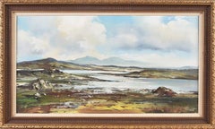 Vintage Expressive Abstract Landscape Painting of Ireland by Contemporary Irish Artist