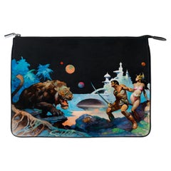 Estuche de Frank Frazetta, microfibra hecha a mano, Italia, 2023