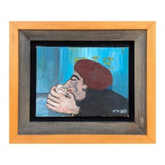 Early Modern Abstract Daily Life Scene of a Figure Sitting and Drinking at a Bar