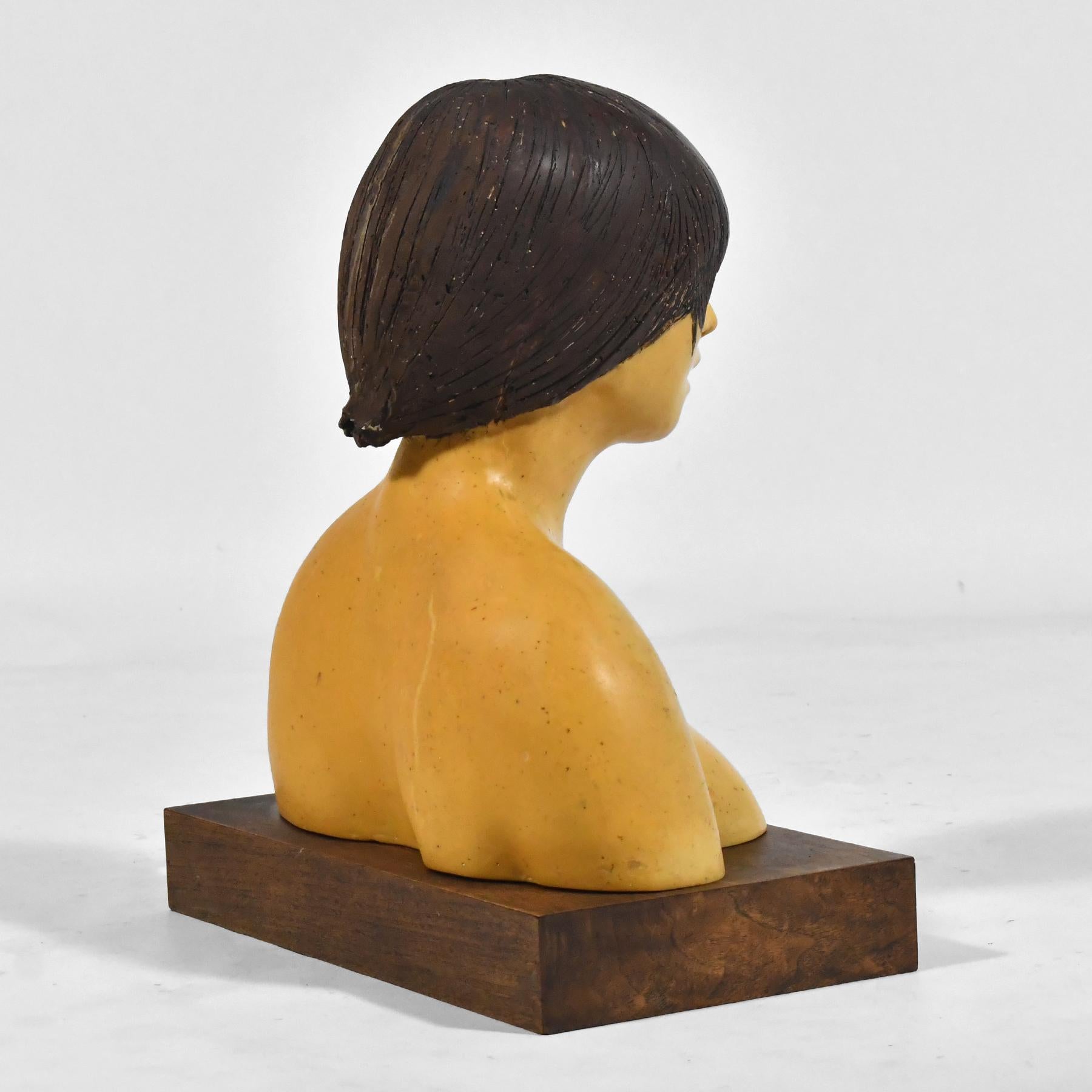 Resina epossidica Scultura di busto femminile di Frank Gallo in vendita