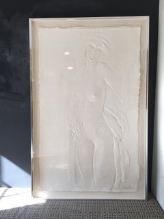 Mid-Century Frank Gallo "The Dancer" 1978 Framed Cast Paper Original