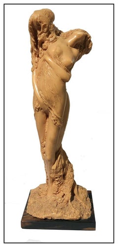 Frank Gallo Original Resin Sculpture Signed Full Round Nude Female Figurative