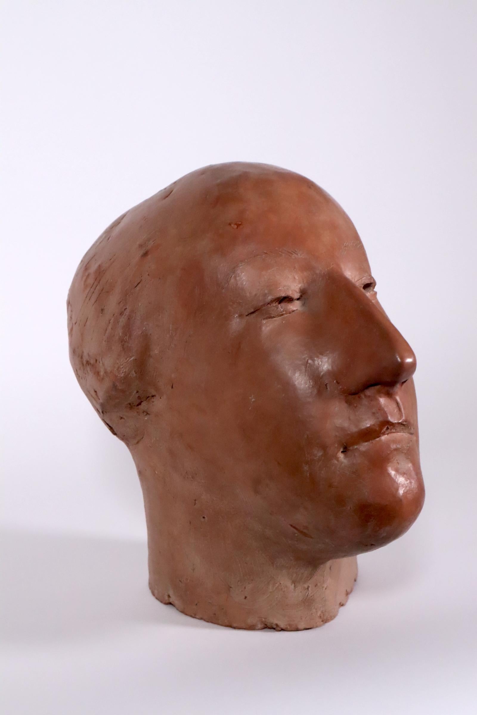 Last chance clearance sale.  Self Portrait by Frank Gallo ceramic 1961 For Sale 3