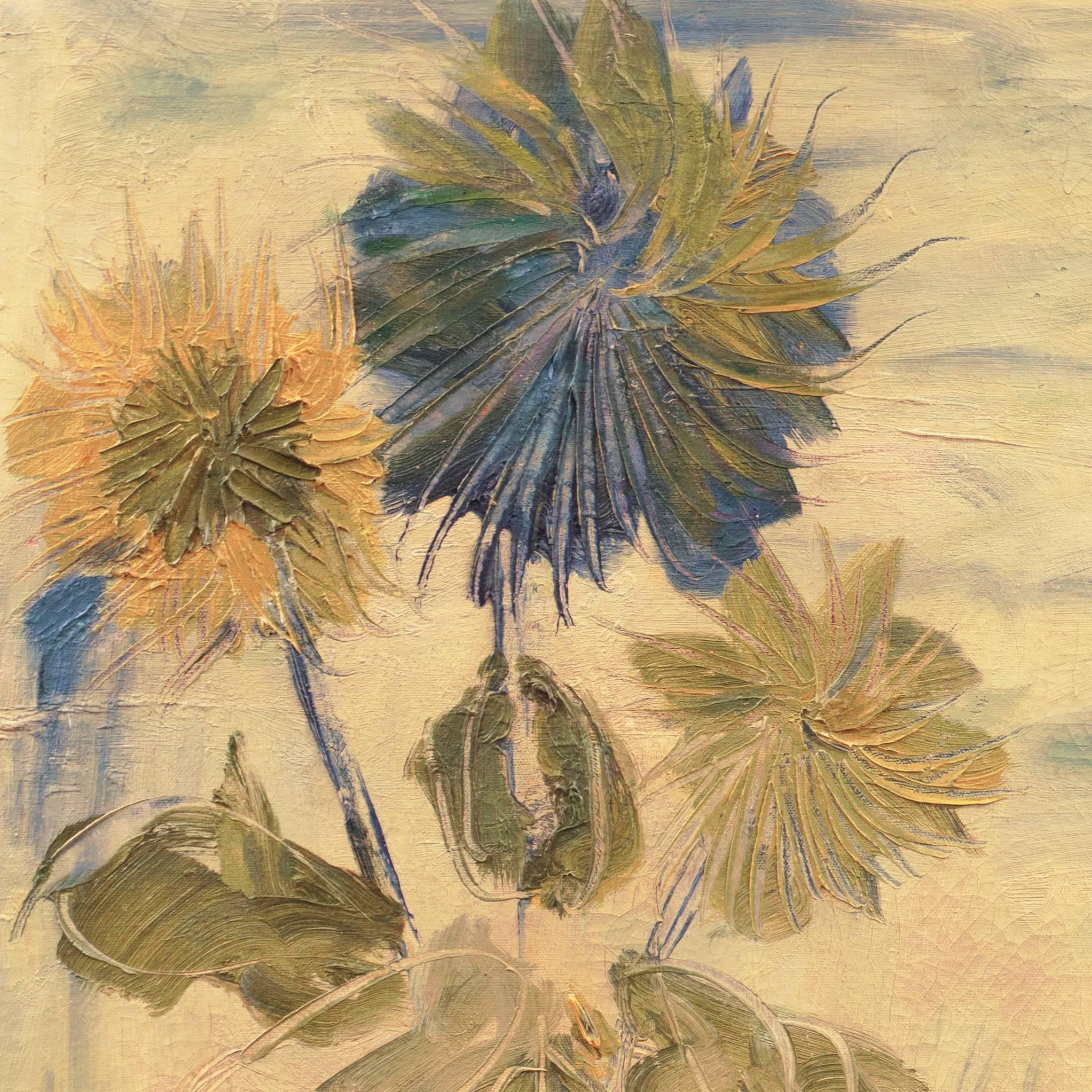 „Stillleben der Blumen in einem Krug“, Pariser Schule des Postimpressionismus, Öl im Angebot 1