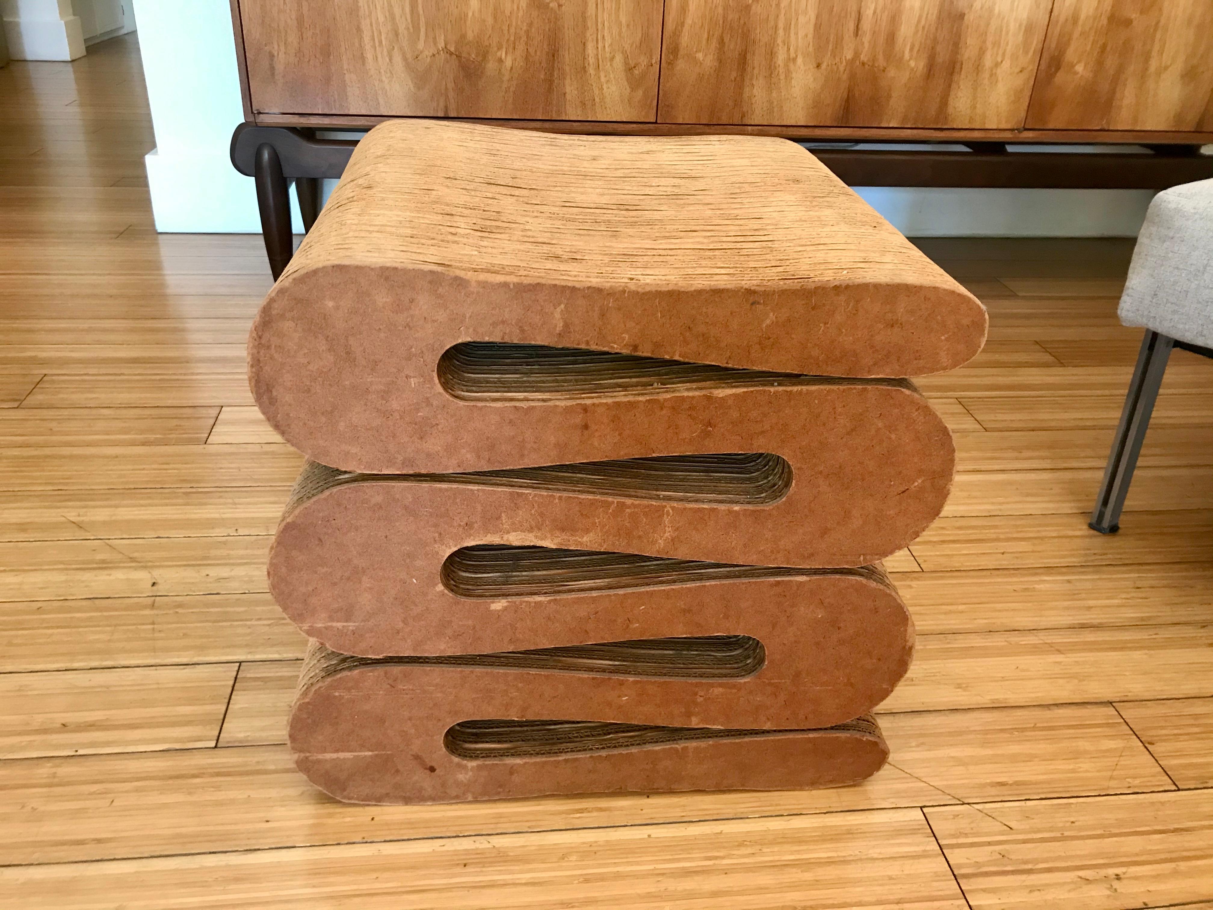 Frank Gehry Wiggle Stool Art Object, 1970's 5