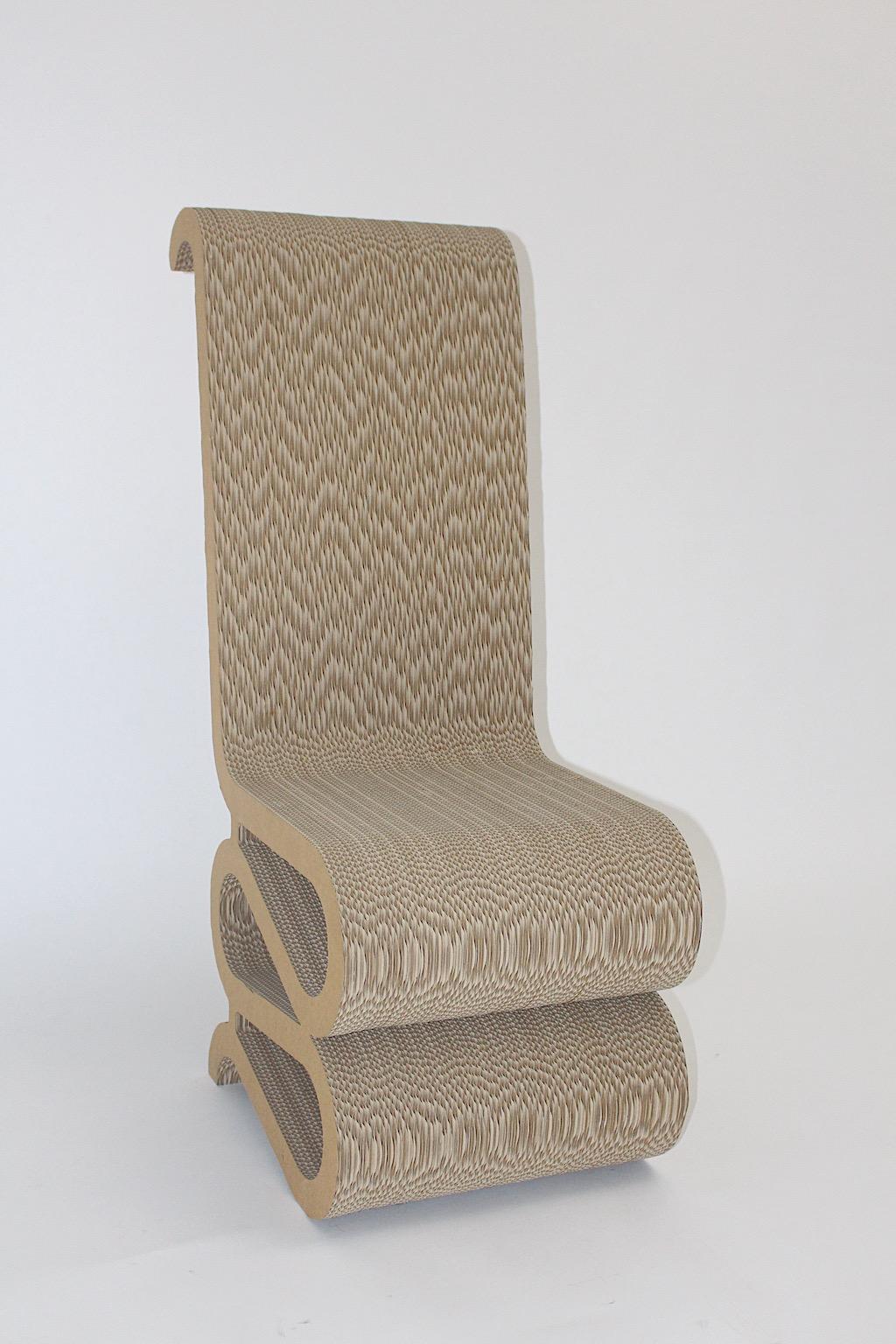 frank gehry cardboard chair