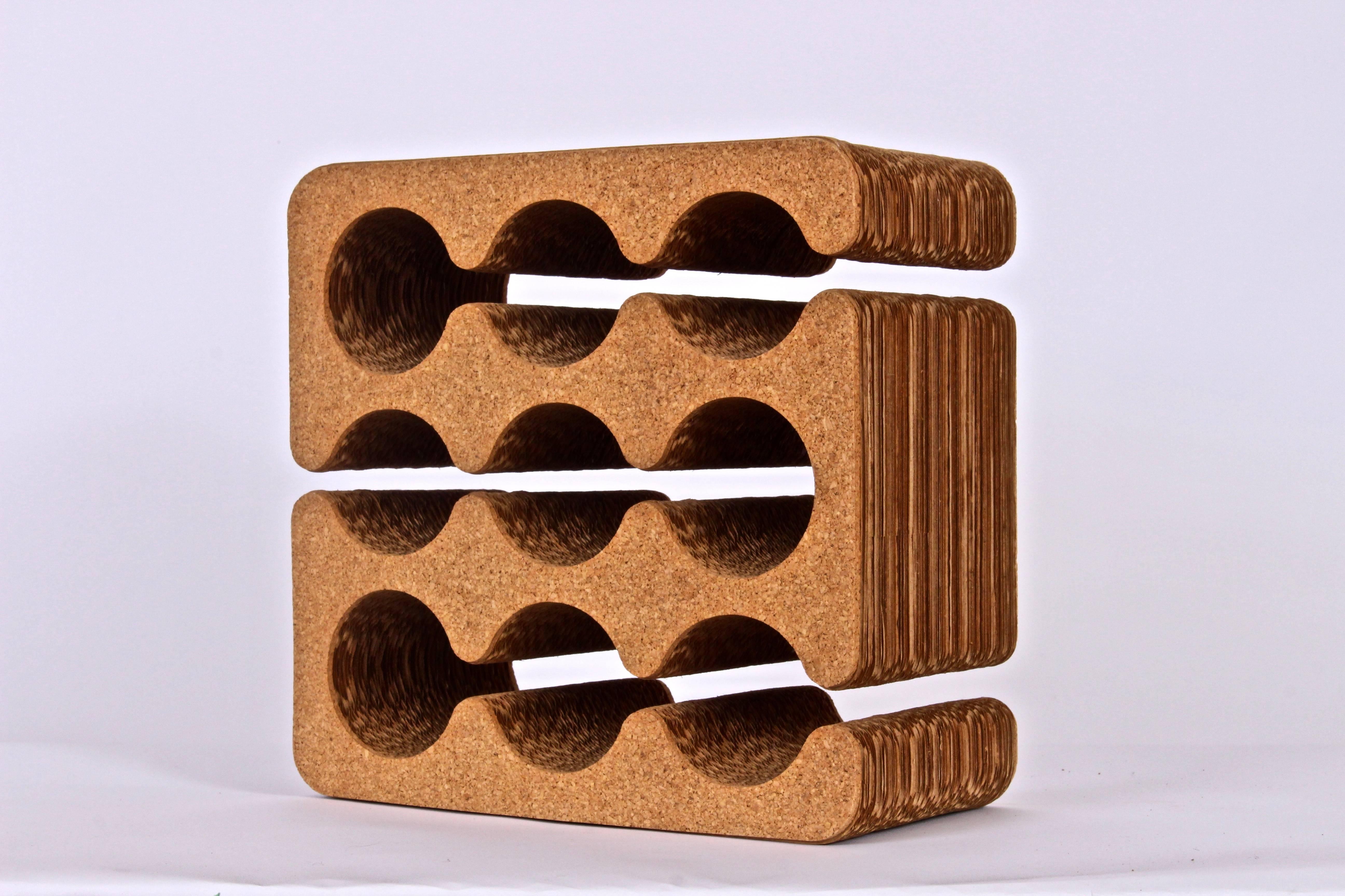 cardboard wine rack