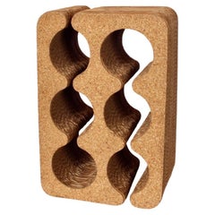 Frank Gehry Cork & Corrugated Cardboard Six Bottle Wine Rack, C. 1980