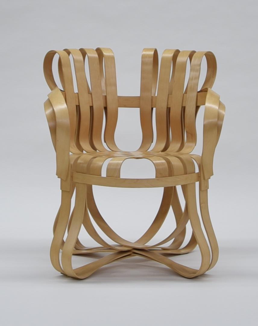 Frank Gehry Cross Check-Stuhl aus gebogenem Ahornholz mit Armlehnen Knoll International USA im Zustand „Gut“ im Angebot in Hamburg, HH
