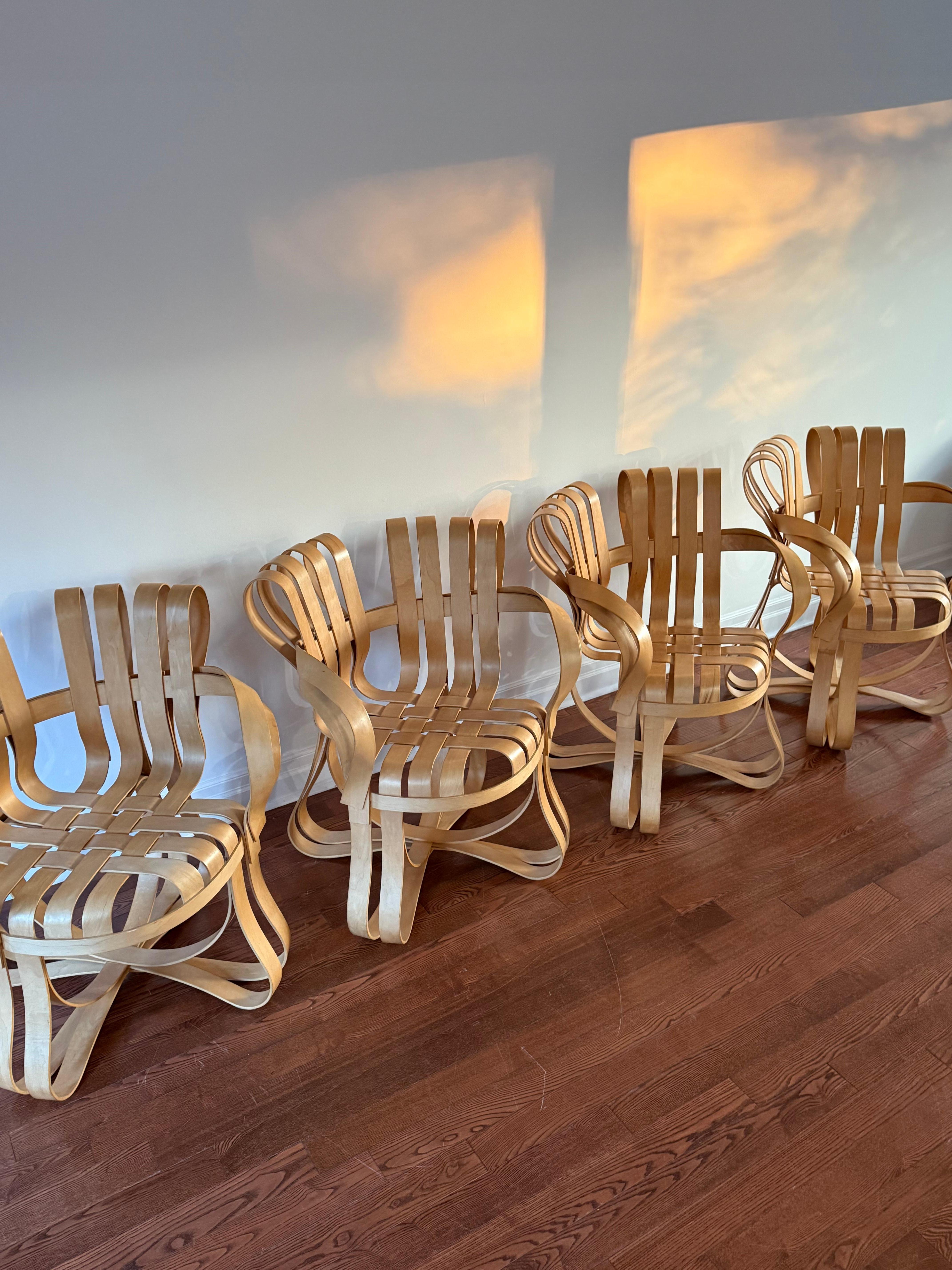 Américain Chaises Cross Check de Frank Gehry par Knoll [x 4] en vente