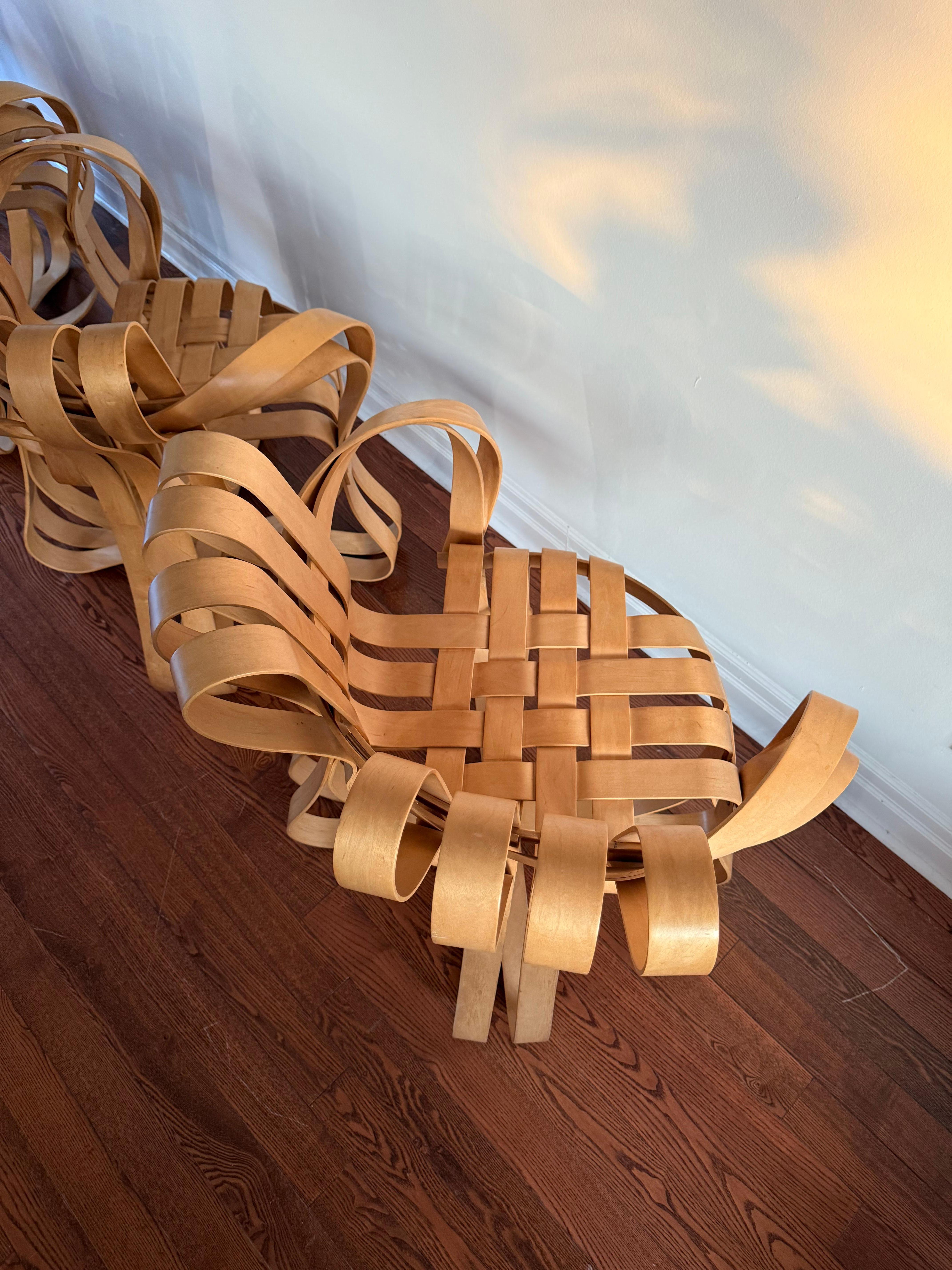 Chaises Cross Check de Frank Gehry par Knoll [x 4] en vente 1