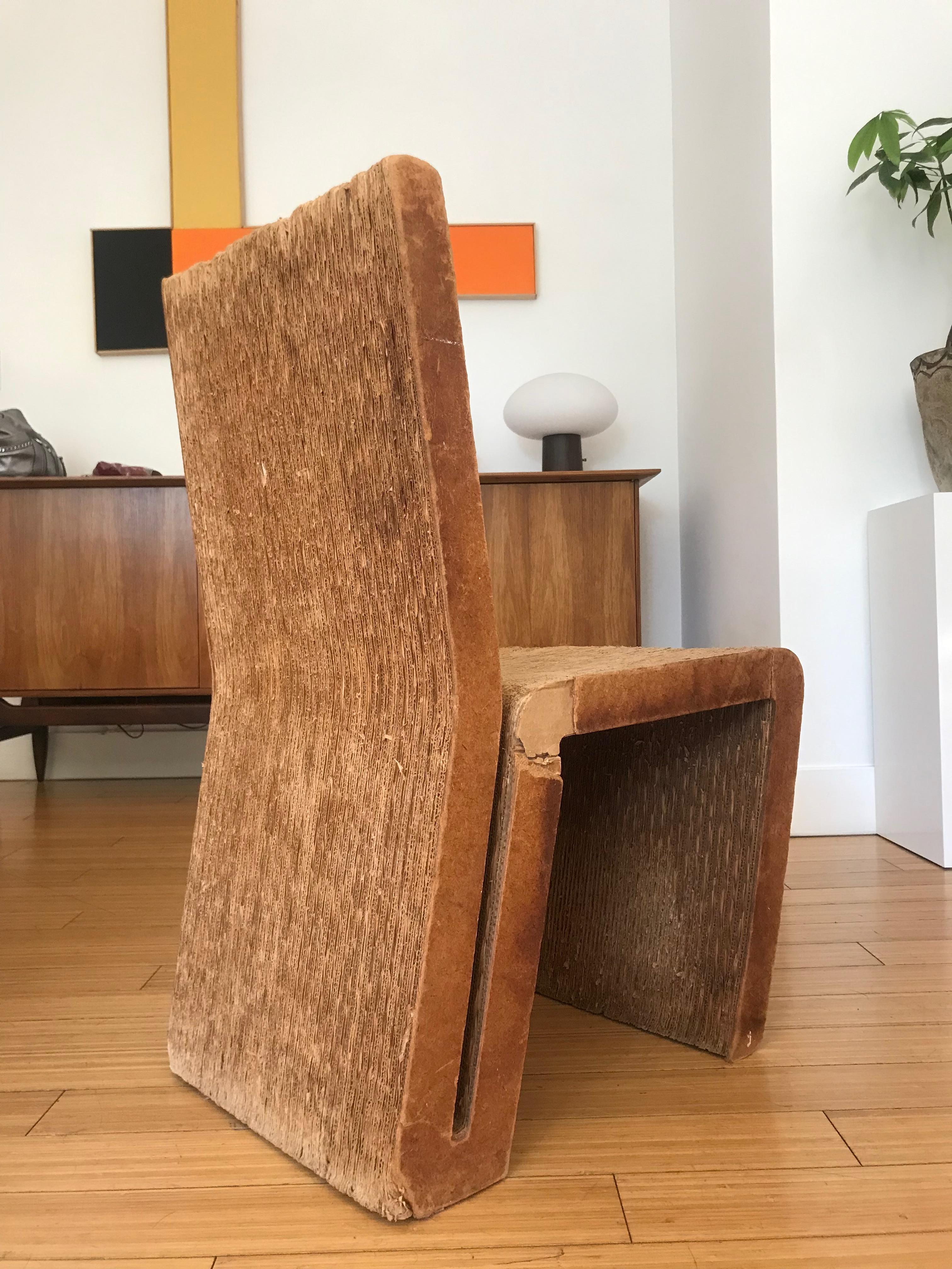 Frank Gehry 'Easy Edges' Chair Art Object, 1970s 3