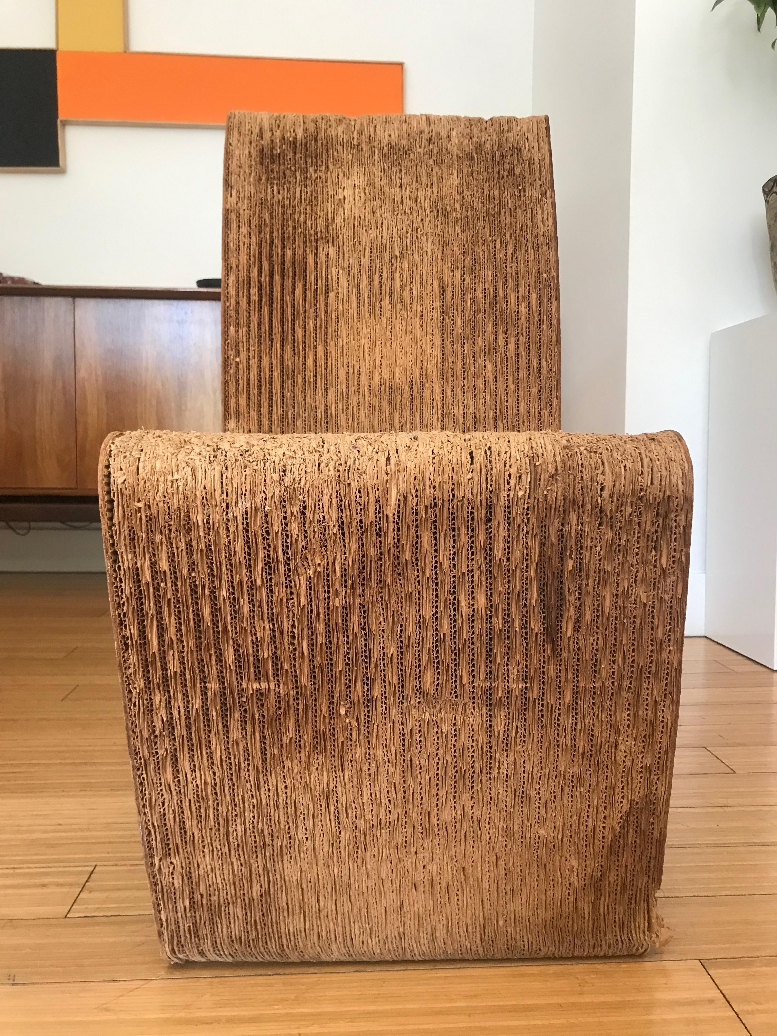 Frank Gehry 'Easy Edges' Chair Art Object, 1970s In Good Condition In Los Angeles, CA
