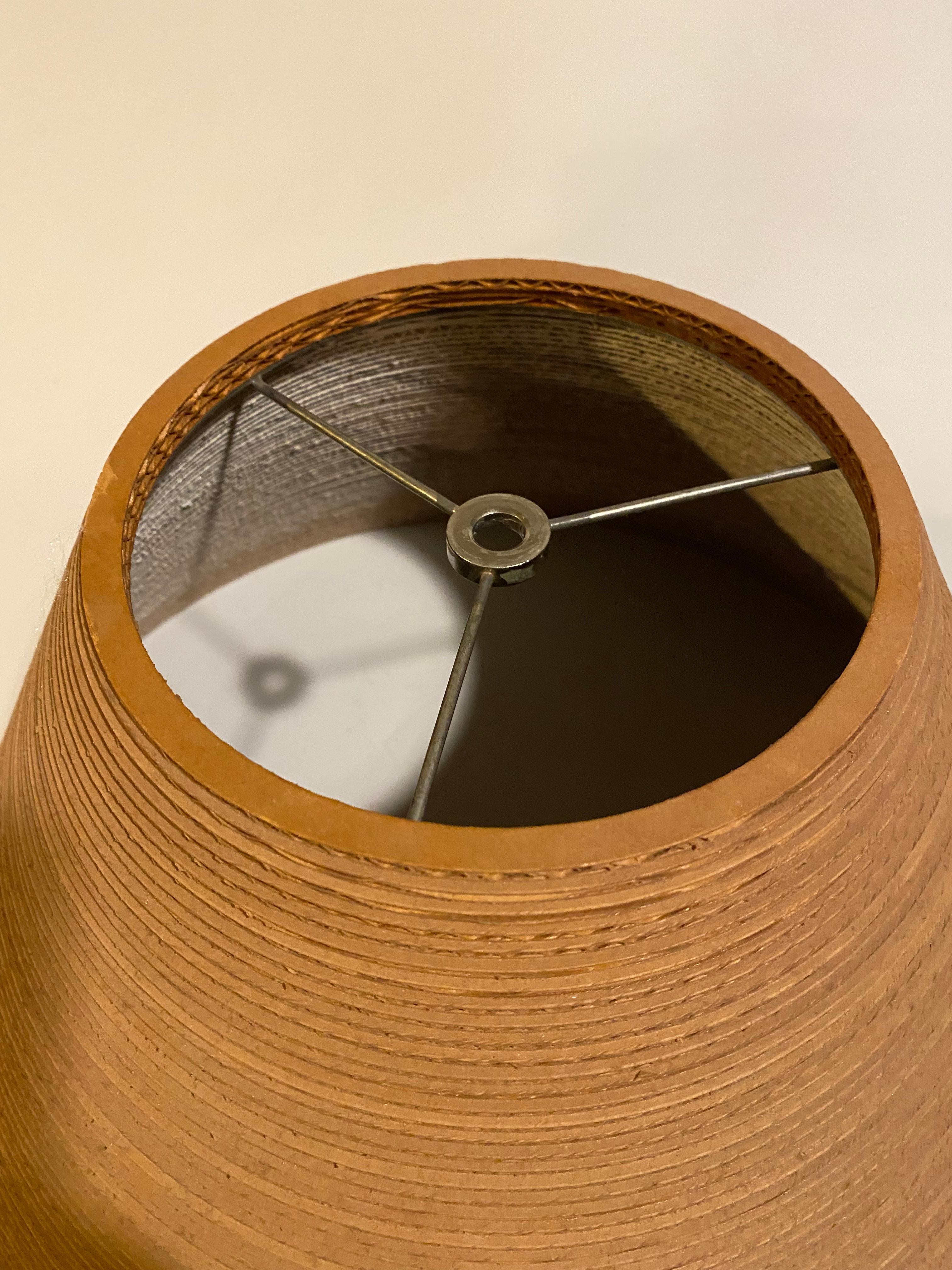 Frank Gehry Easy Edges Corrugated Cardboard Table Lamp Shade 1