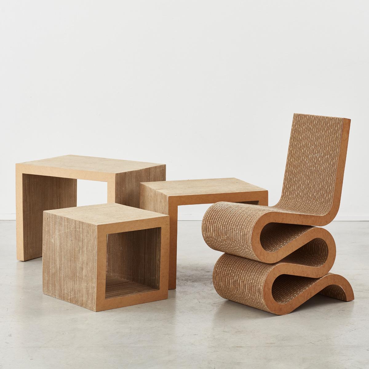 Frank Gehry Easy Edges Nesting Tables, USA, Designed 1972 2