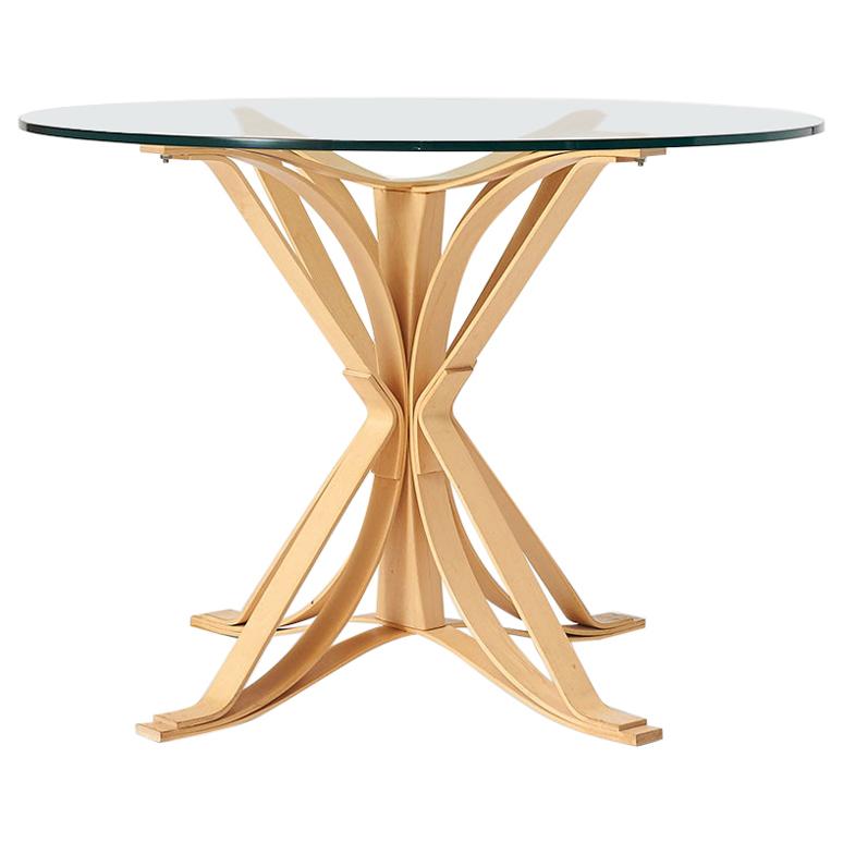 Frank Gehry “Face Off” Glass Top Dining Table