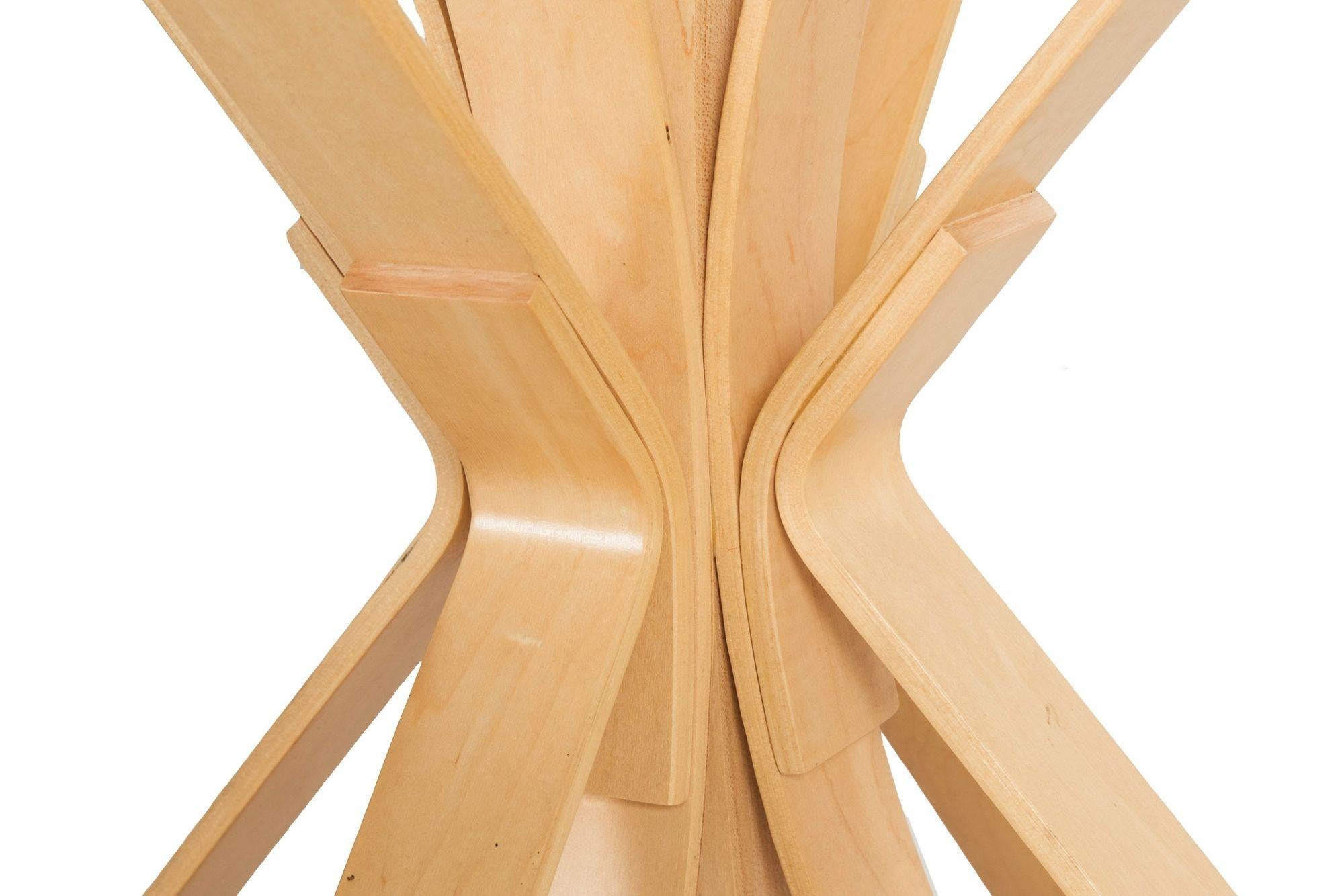 Frank Gehry for Knoll “Face off” Laminated Maple Center Table, circa 1998 3