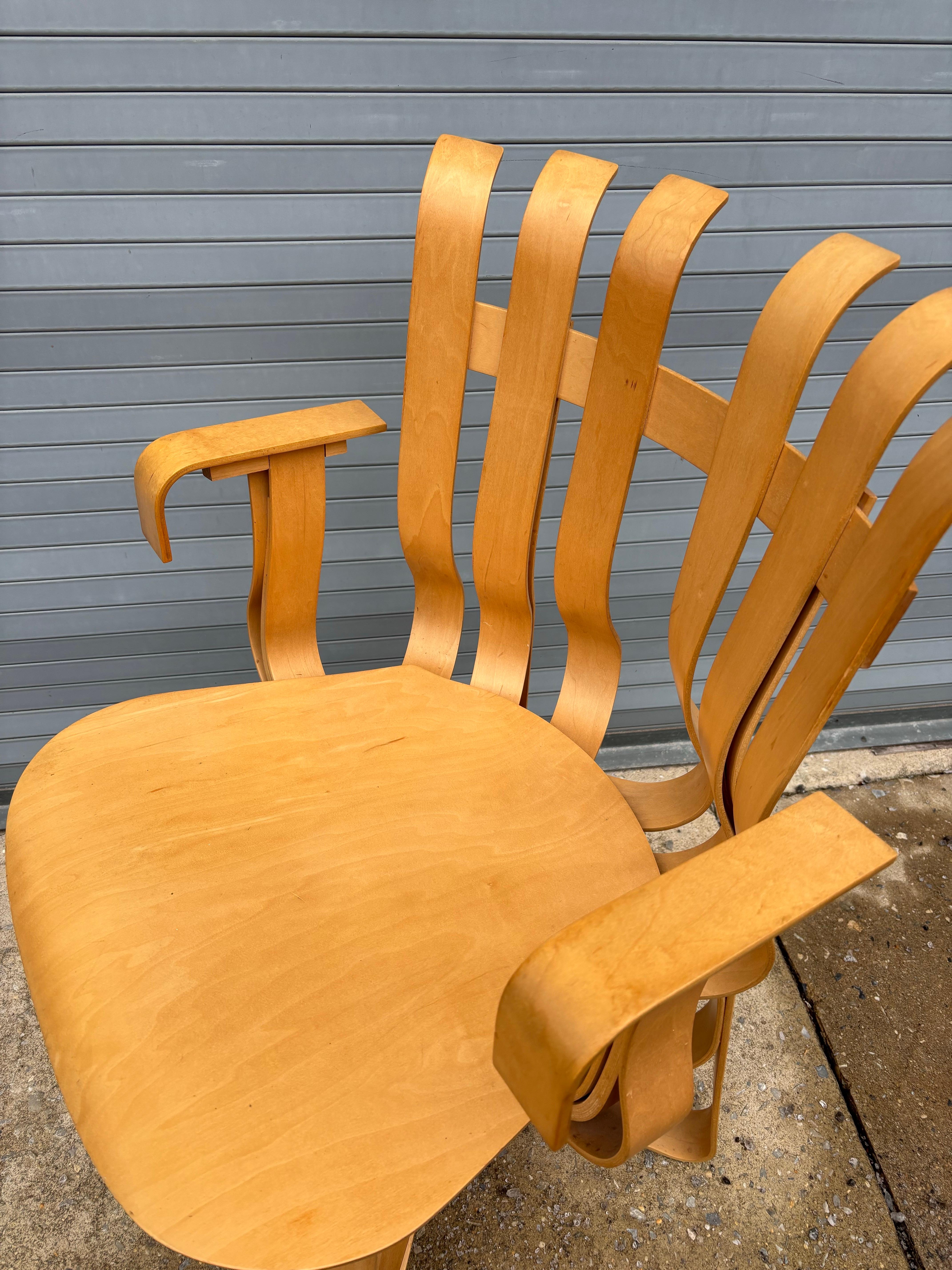 Frank Gehry pour Knoll Hat Trick Chair   4 DISPONIBLES ! Bon état - En vente à Philadelphia, PA