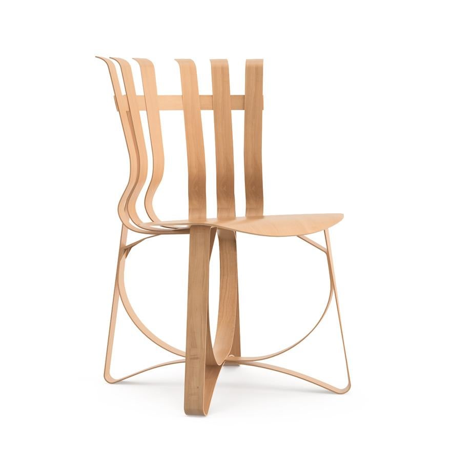 Frank Gehry for Knoll Hat Trick Chair, Set of 4, Bentwood Dining Chairs, 1990 3