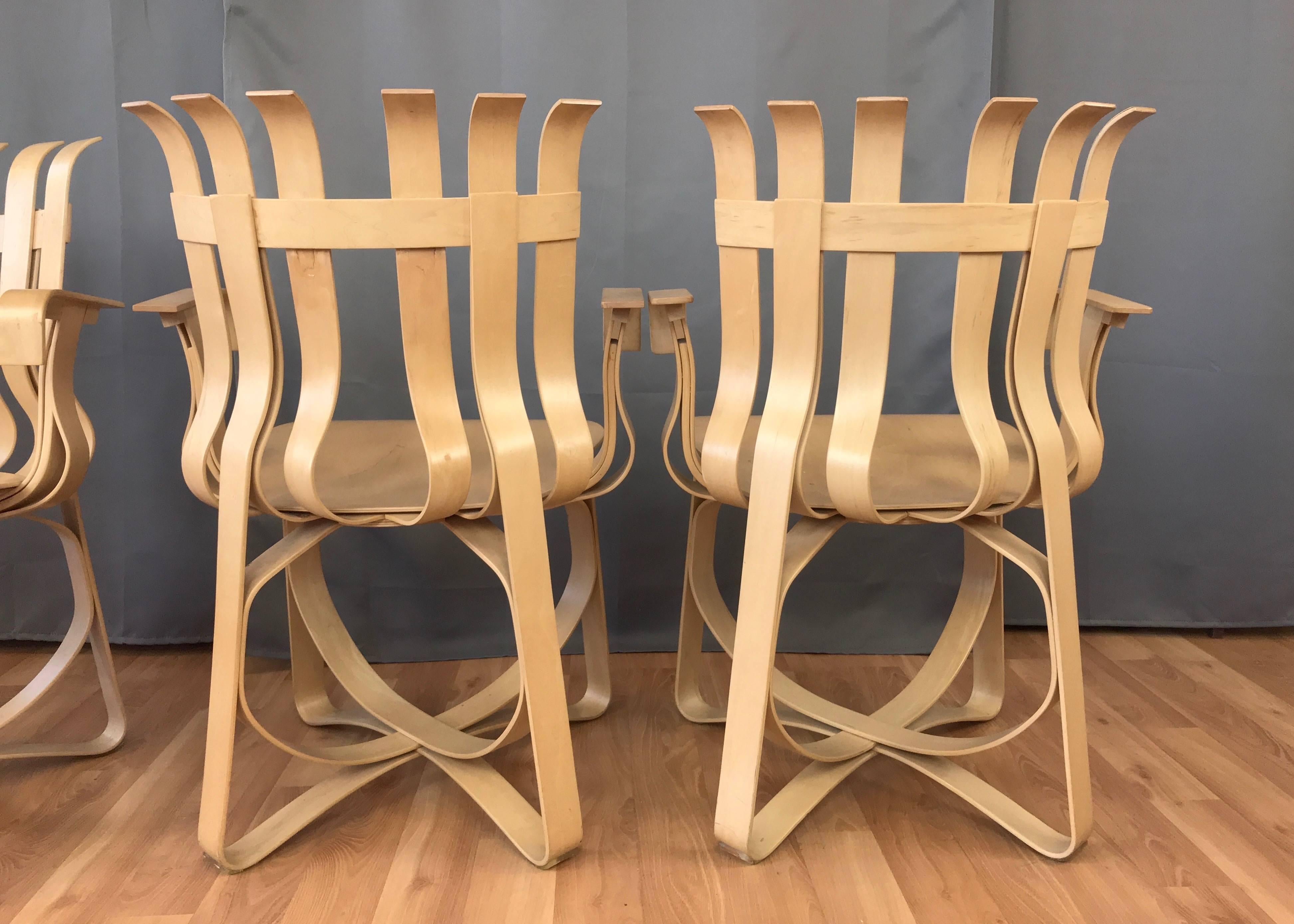 Late 19th Century Frank Gehry for Knoll Hat Trick Chairs, Three Available