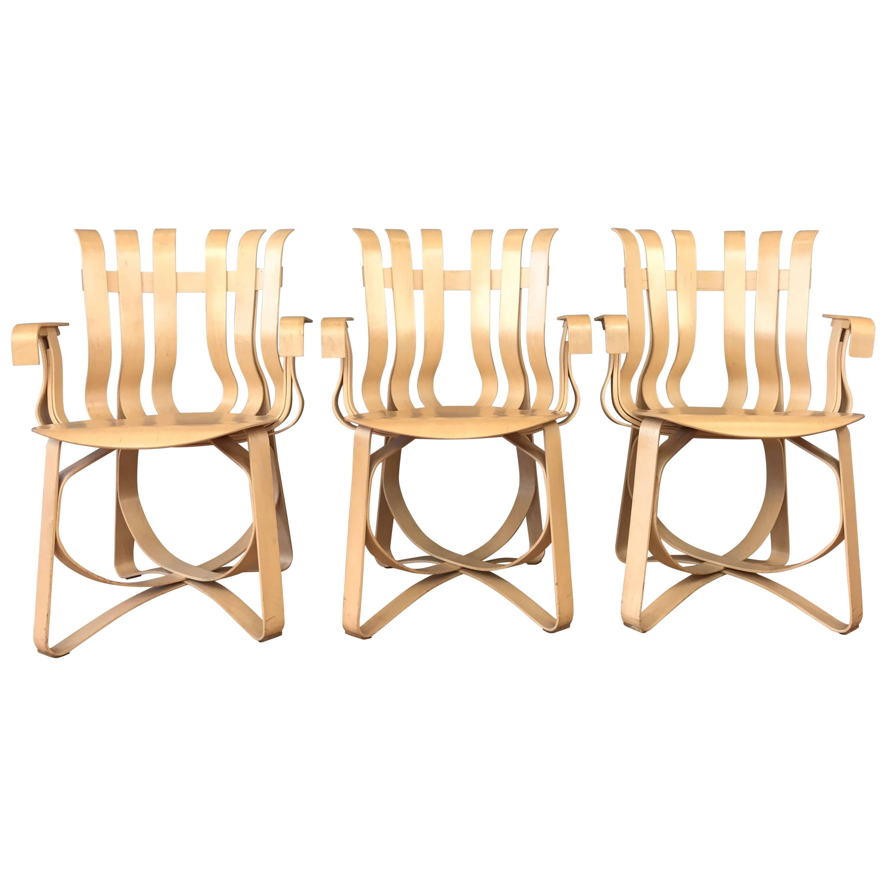 Frank Gehry for Knoll Hat Trick Chairs, Three Available