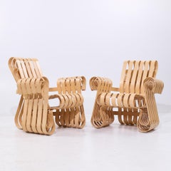 Frank Gehry for Knoll Mid Century Power Play Chairs - Pair