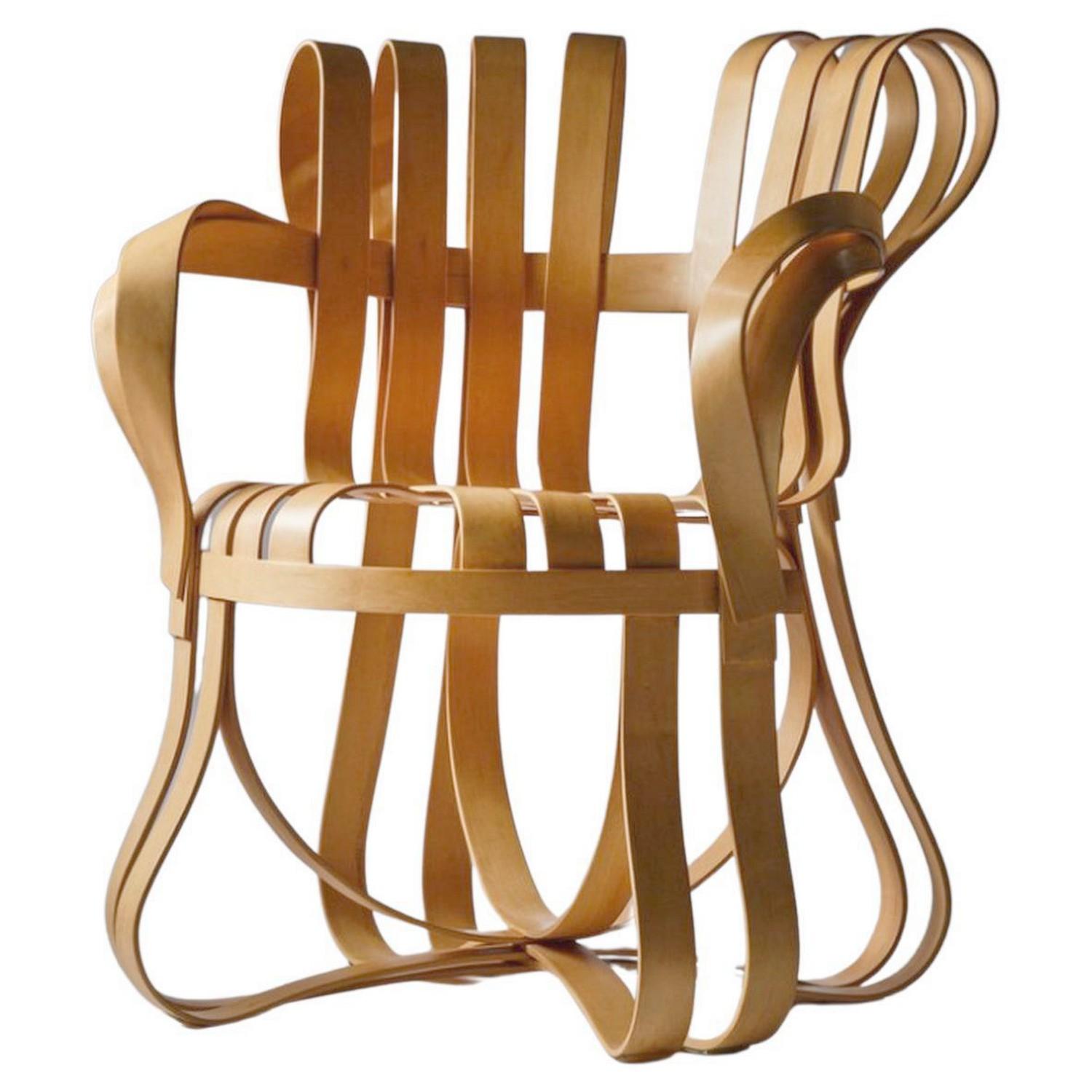 Frank Gehry für Knoll, Paar Kreuzkreuz-Stühle aus gebogenem Ahornholz (amerikanisch) im Angebot