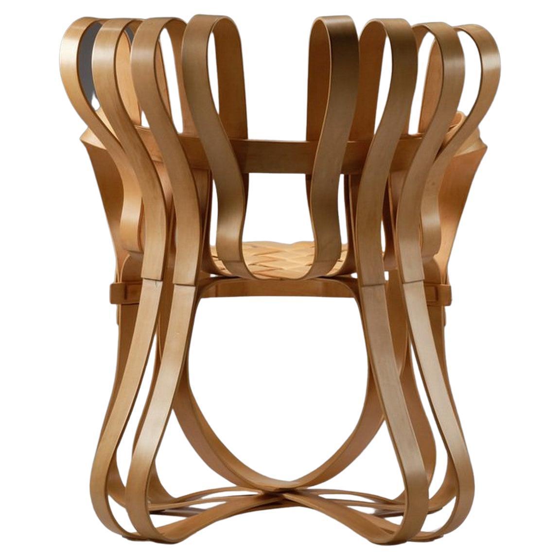 Frank Gehry for Knoll, Pair of Cross Check Chairs in Bent Maple Wood In Good Condition For Sale In Paris, FR