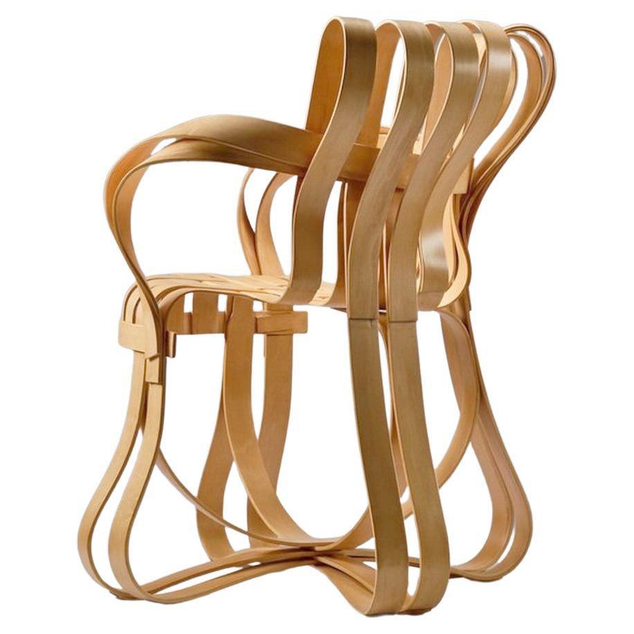 American Frank Gehry for Knoll, Pair of Cross Check Chairs in Bent Maple Wood