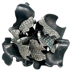 Frank Gehry for Tiffany & Co. Black Flower Diamond Ring