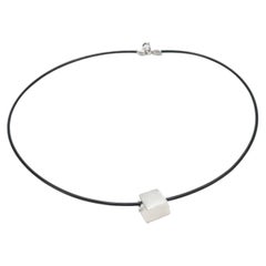 Frank Gehry for Tiffany & Co. Cube Torque Sterling Silver Choker Necklace