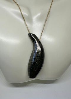 Frank Gehry for Tiffany & Co. Jade Fish Necklace 18 Karat Gold