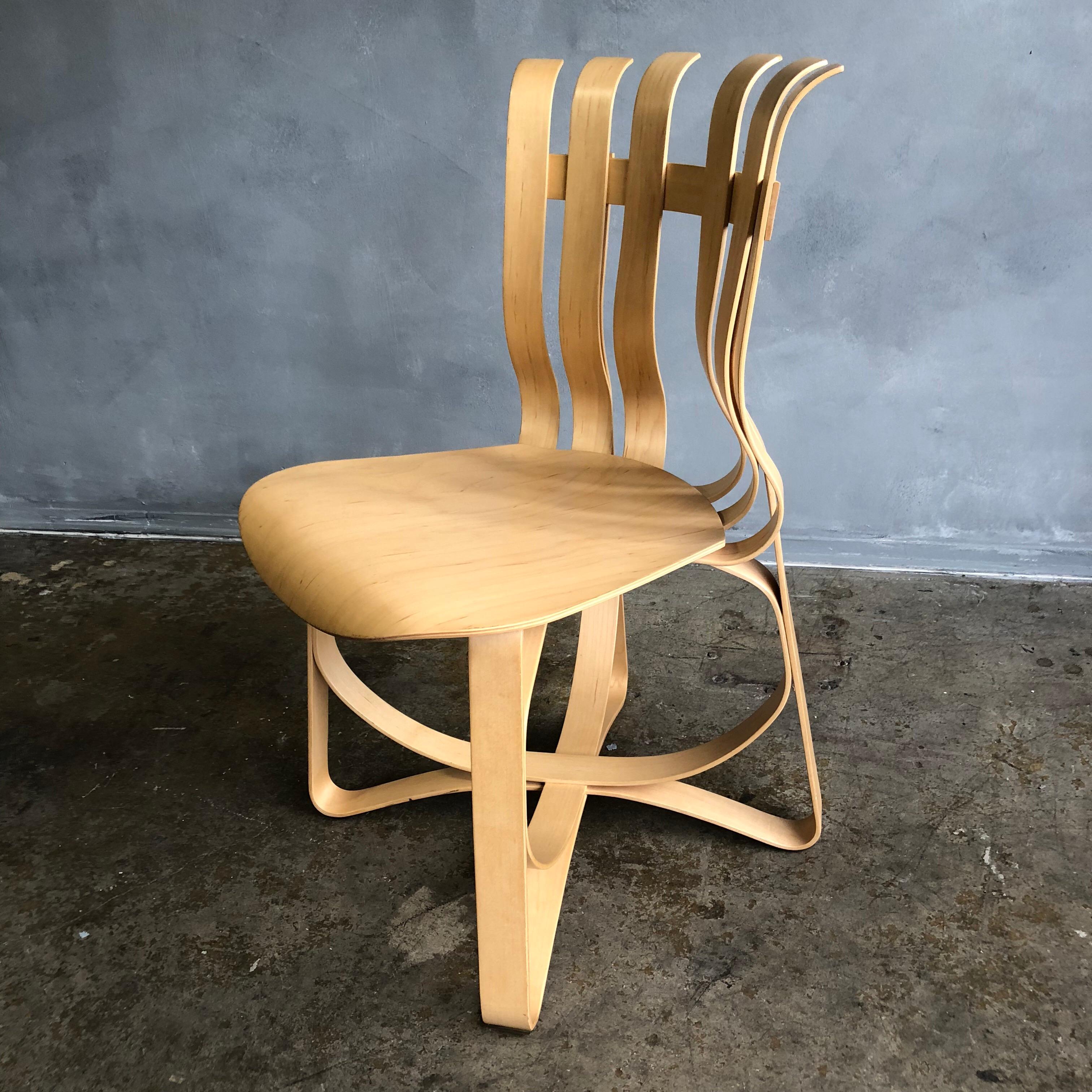 Wood Frank Gehry Hat Trick Chair
