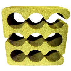 Frank Frank Gehry Moderner Weinregal aus gerafftem Karton und Kork, ca. 1980er Jahre