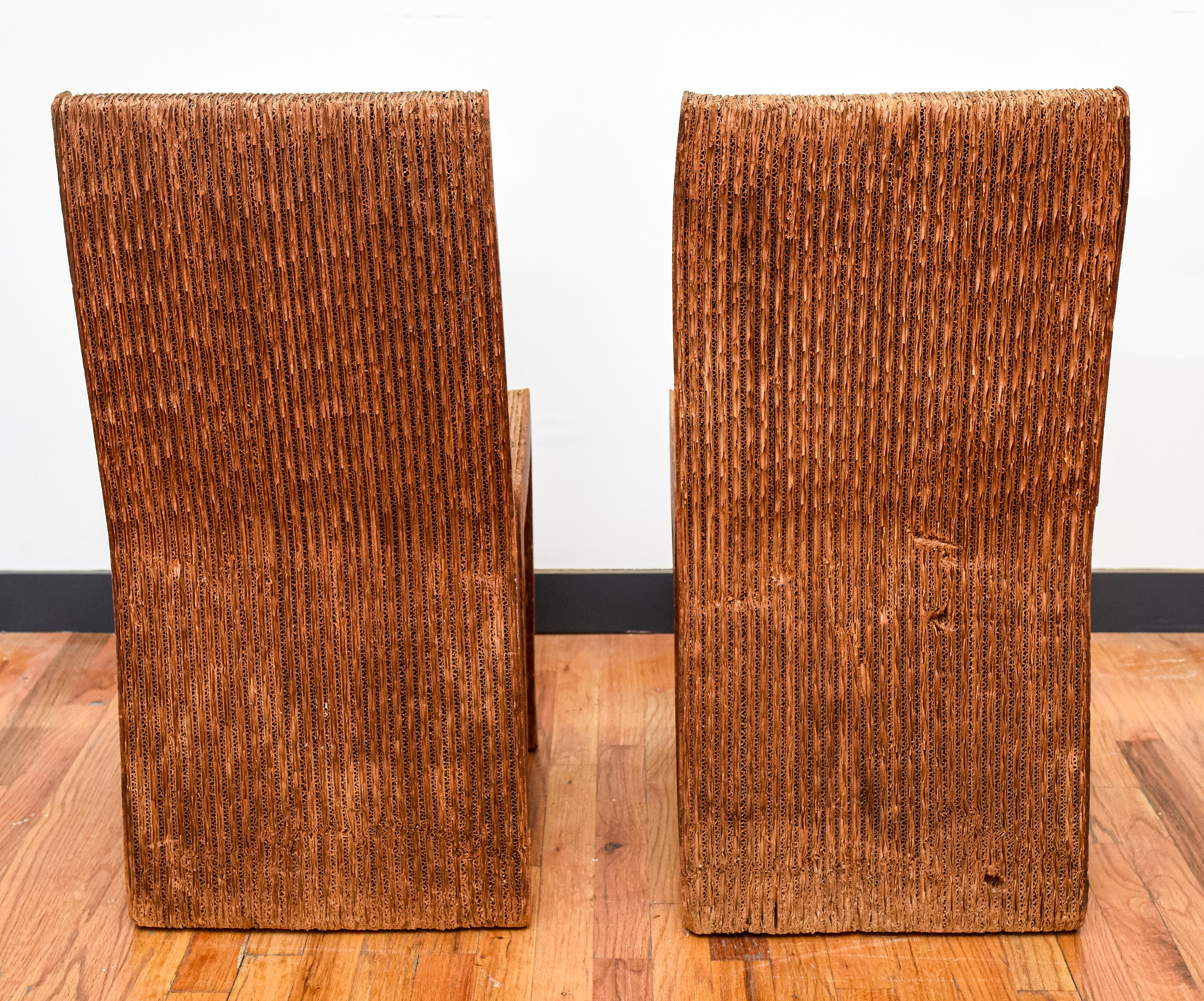 American Frank Gehry Postmodern 'Easy Edges' Chairs