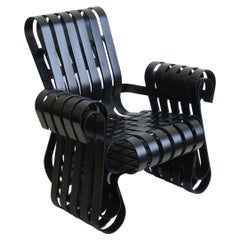 Frank Gehry Power Play Chair for Knoll, Black Lacquered