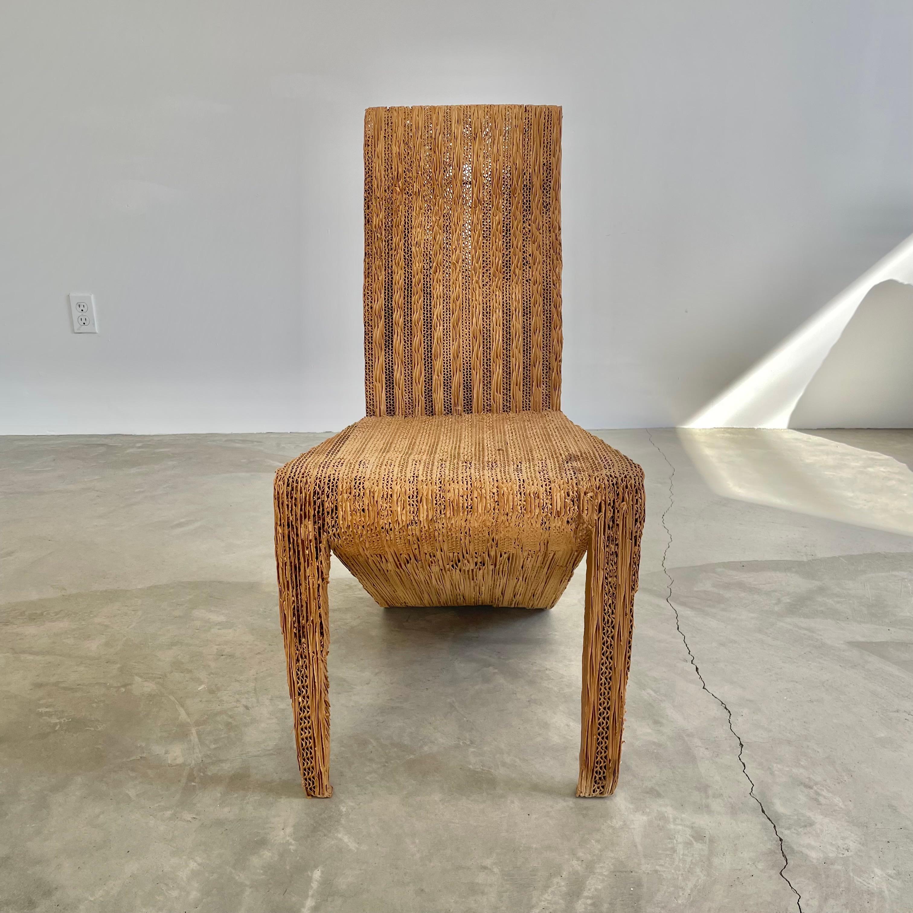 Massonite Prototype de chaise d'appoint Frank Gehry, 1970, Los Angeles en vente