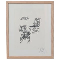 Frank Gehry Rare Signed Lithograph from 1981