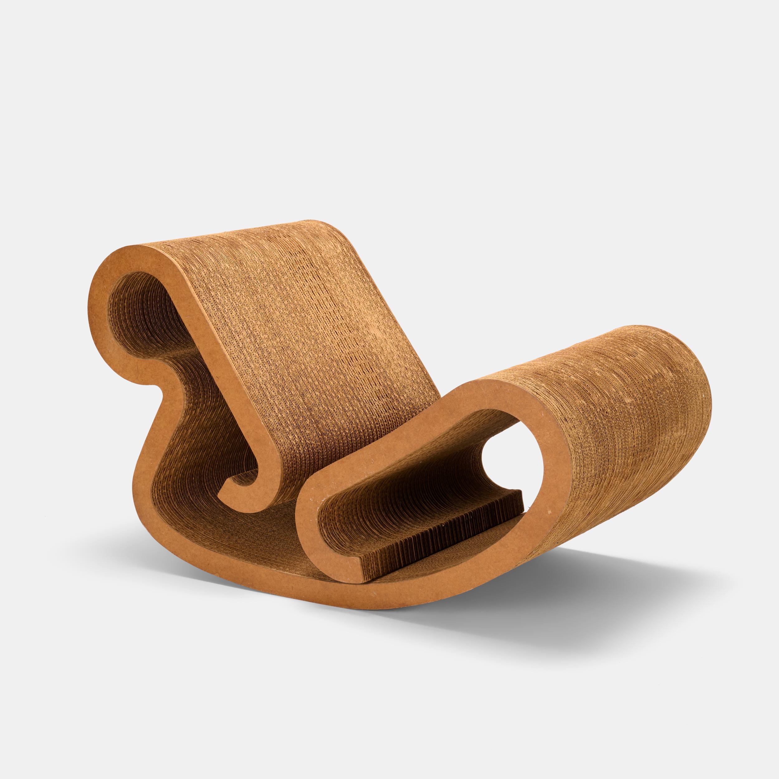 Frank Gehry Rocking chaise lounge chair for Easy Edges, Inc. Canada/USA, 1972 In Excellent Condition In Skokie, IL