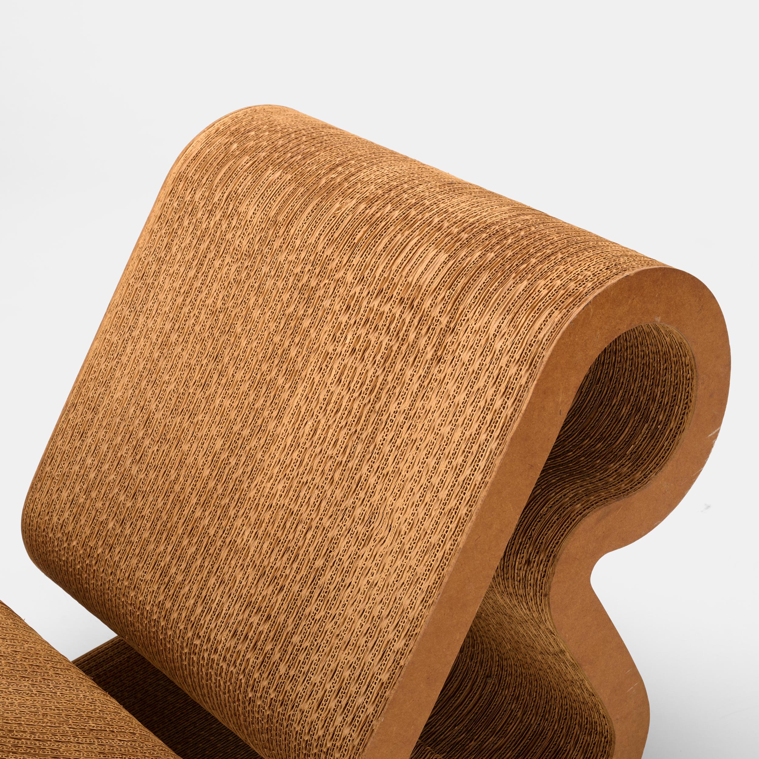 Masonite Frank Gehry Rocking chaise lounge chair for Easy Edges, Inc. Canada/USA, 1972