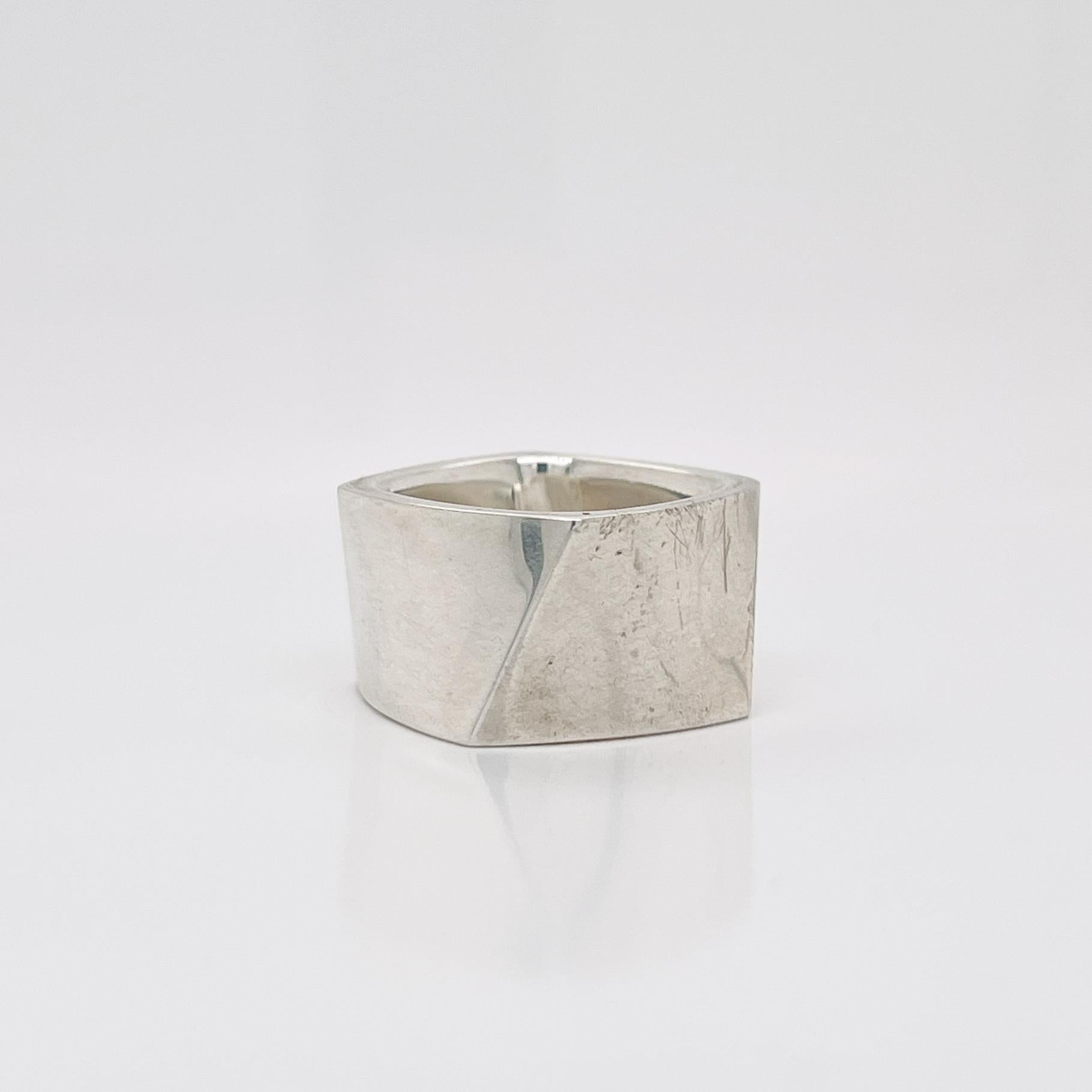 Frank Gehry Tiffany & Co. Sterling Silver Torque Ring For Sale 2