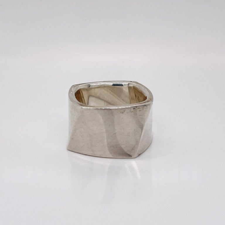 Frank Gehry Tiffany and Co. Sterling Silver Torque Ring For Sale at 1stDibs  | tiffany and co frank gehry jewelry, tiffany frank gehry ring