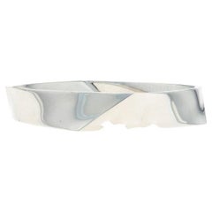 Frank Gehry Tiffany & Co. Torque Bangle Bracelet 7 1/2" - Sterling 925 Square