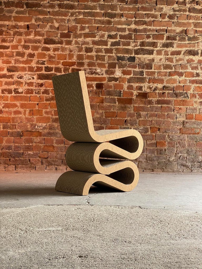 Frank Gehry Wiggle Chair, Side Chair and Side Table or Stool Designed ...