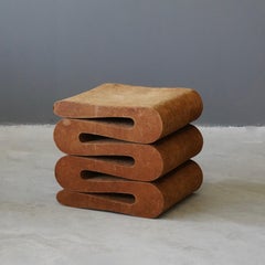 Frank Gehry ""Wiggle" Hocker, Karton, Masonit, Easy Edges, Inc, 1970er Jahre
