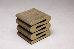Frank Gehry Wiggle Stool, – Corrugated Cardboard & Hardboard