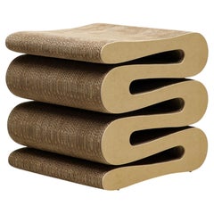 Frank Gehry Wiggle Stool, – Corrugated Cardboard & Hardboard