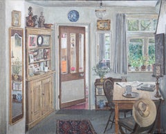 Frank Graves (1913-2001) - 1987 Oil, Cottage Interior