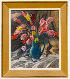 Frank Griffith (1889-1979) - 1939 Oil, Jug of Tulips