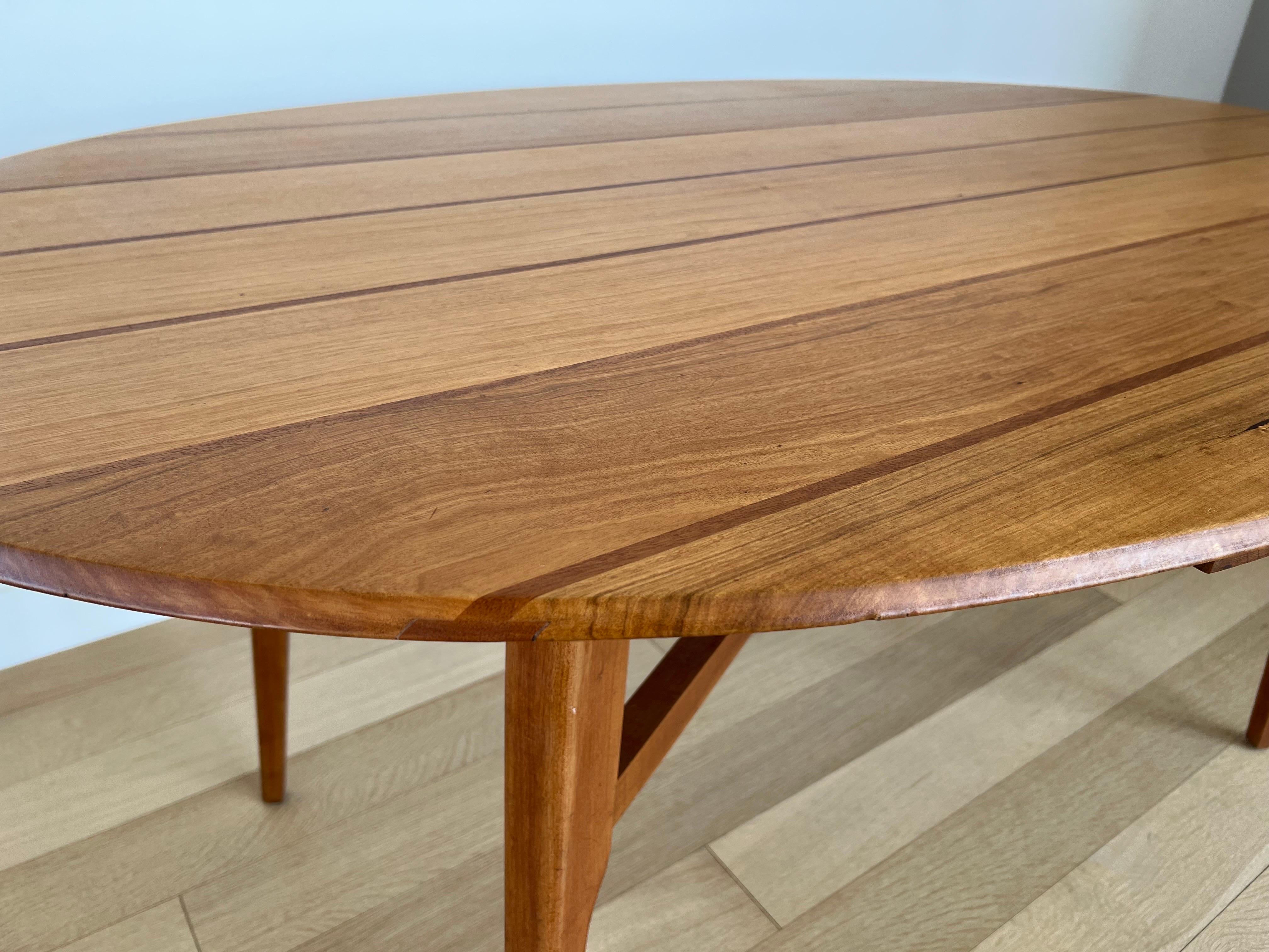 Mid-Century Modern Frank Guille Elliptical Dining Table For Sale